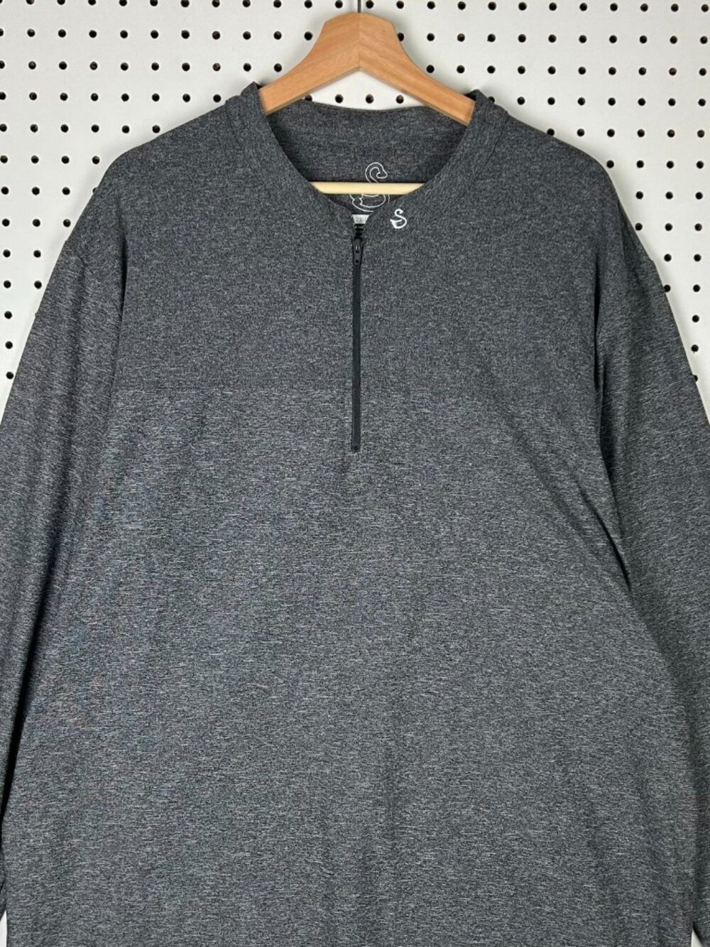 Swannies Taylor 1/4 Zip Golf Pullover Men XXL Gray Golf Long Sleeve Blade Collar - Picture 2 of 7